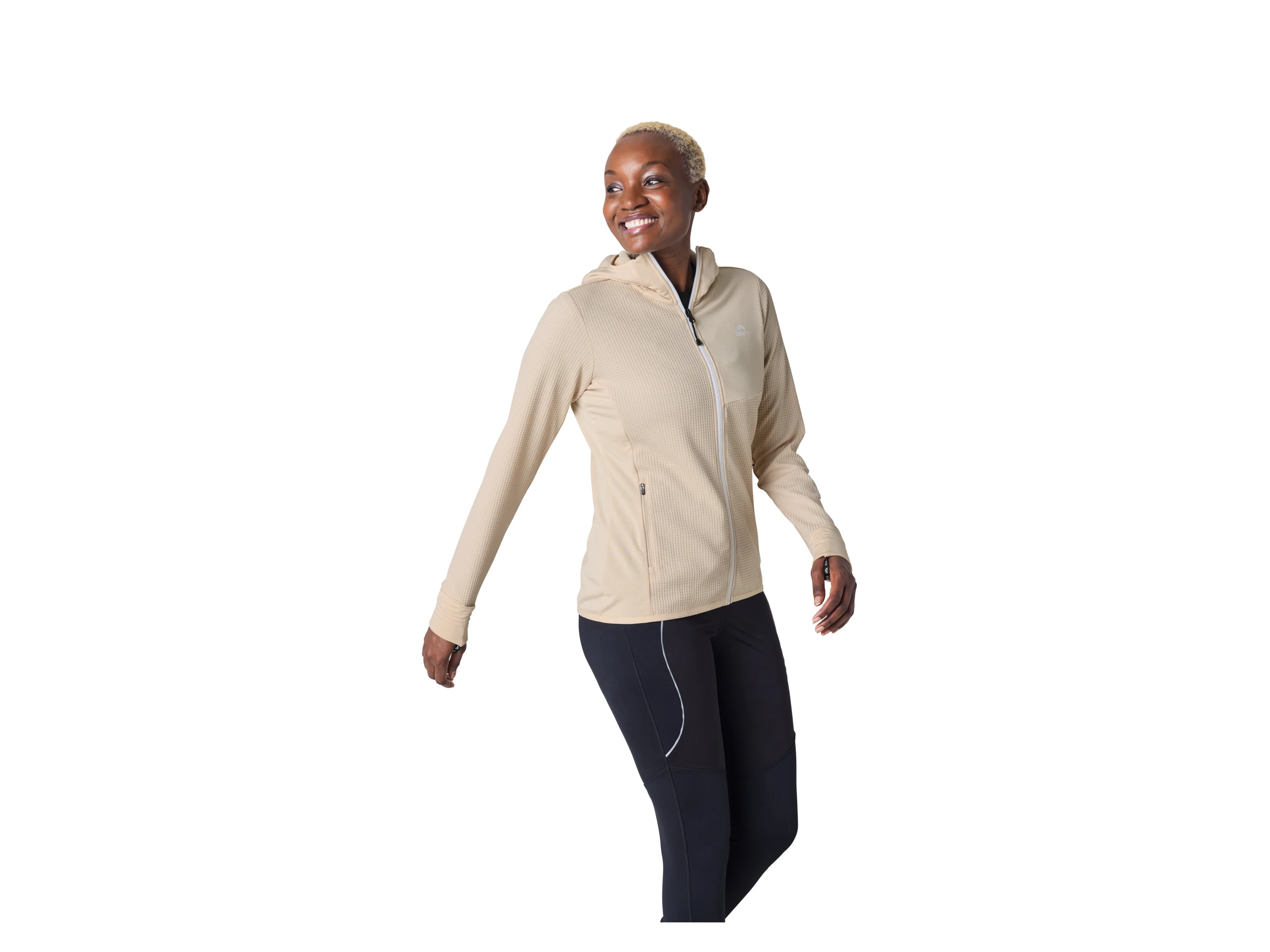 CRIVIT Damen Premium Funktionsjacke (Beige, L(44/46)) – Bild 2 von 4