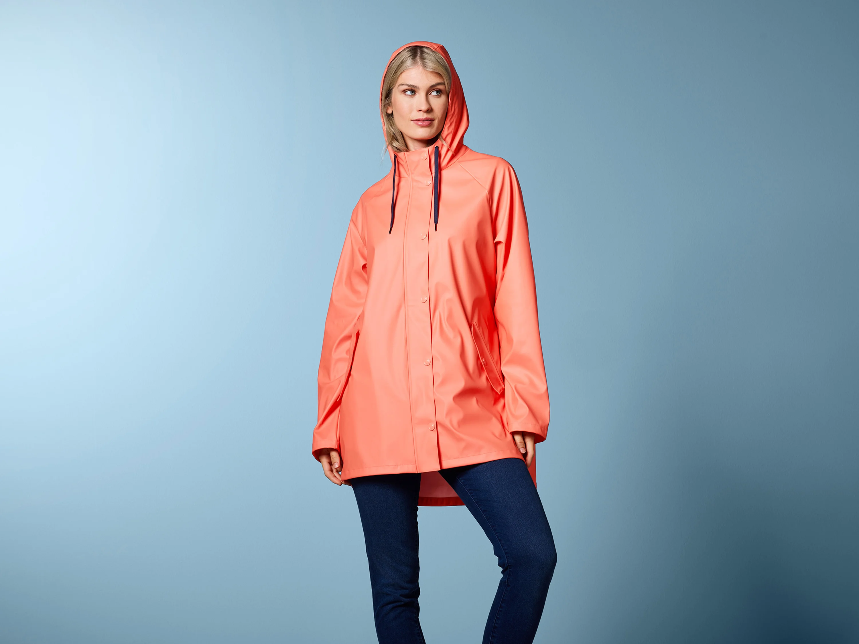 CRIVIT Damen Regenparka (Orange, S(36/38)) – Bild 2 von 4