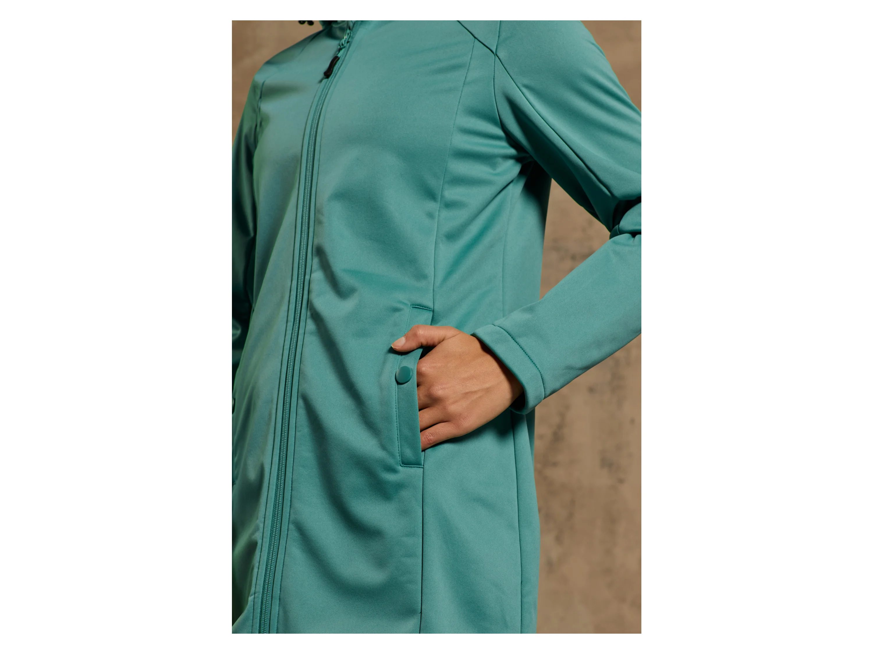 CRIVIT Damen Softshell Mantel (Grün, XS(32/34)) – Bild 4 von 4