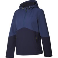 CRIVIT Damen Softshelljacke Halfzip Outdoor Web (Navy, S(36/38))