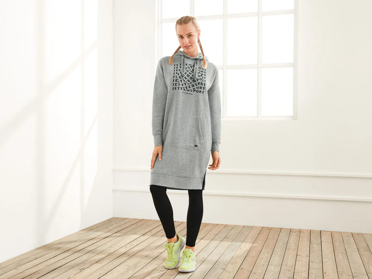 CRIVIT Damen Sweatkleid (Grau, M(40/42)) – Bild 2 von 4