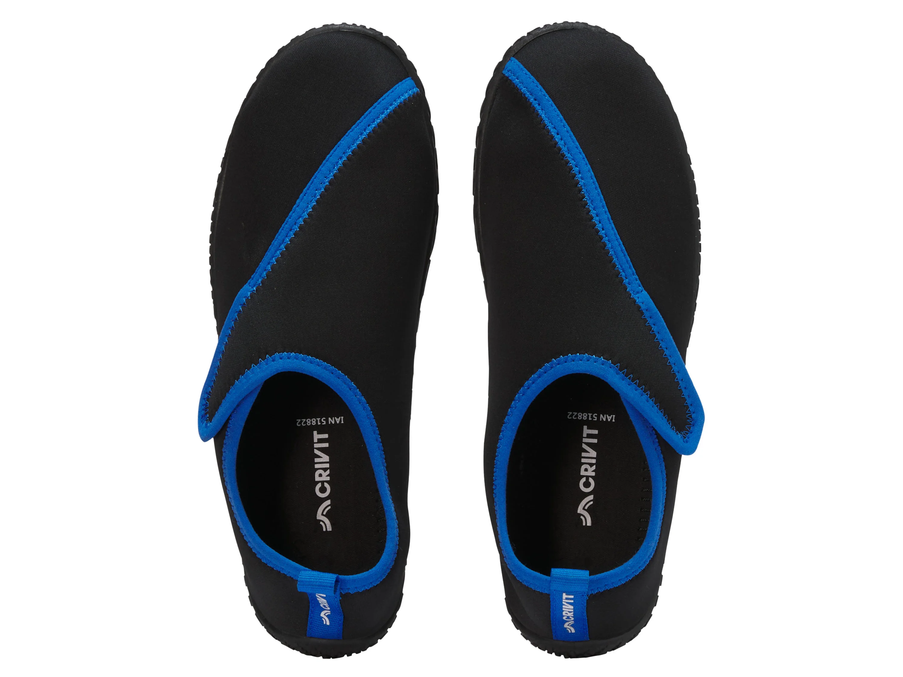 CRIVIT Herren Aquaschuhe (Schwarz/blau, 46) – Bild 3 von 4