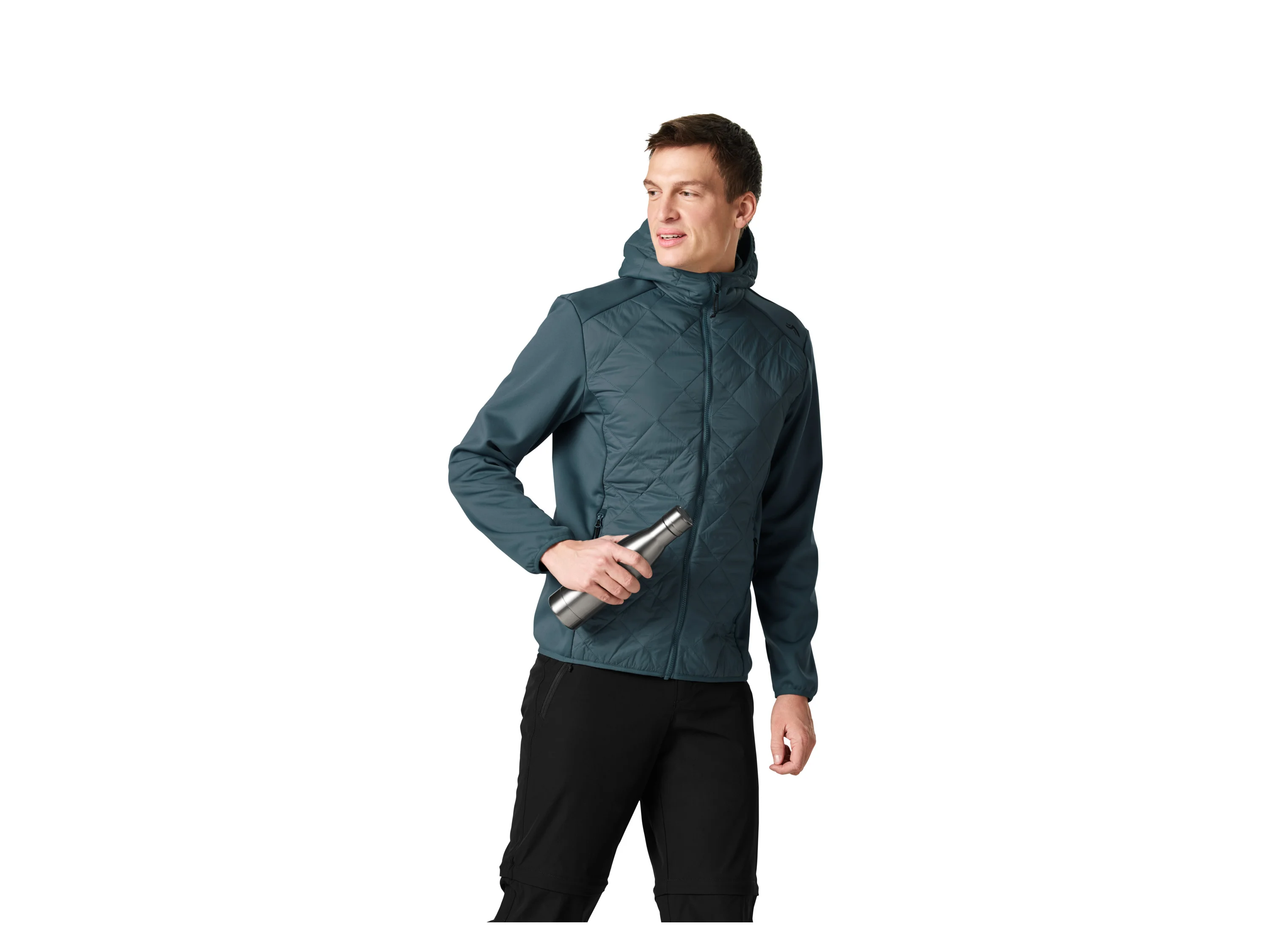 CRIVIT Herren Hybridjacke (Petrol, M (48/50)) – Bild 2 von 4