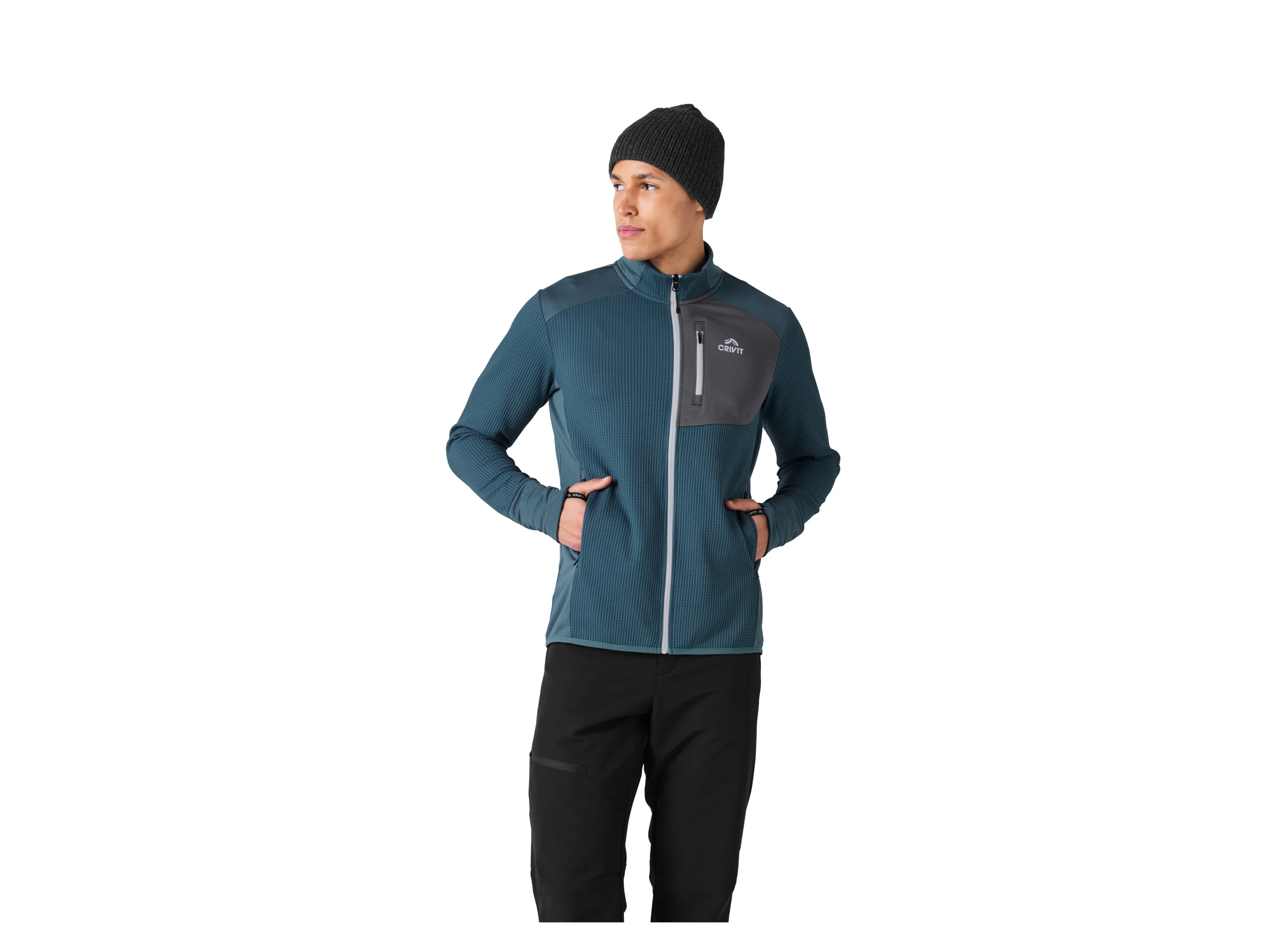 CRIVIT Herren Premium Funktionsjacke (Blau, XXL (60/62)) – Bild 2 von 3
