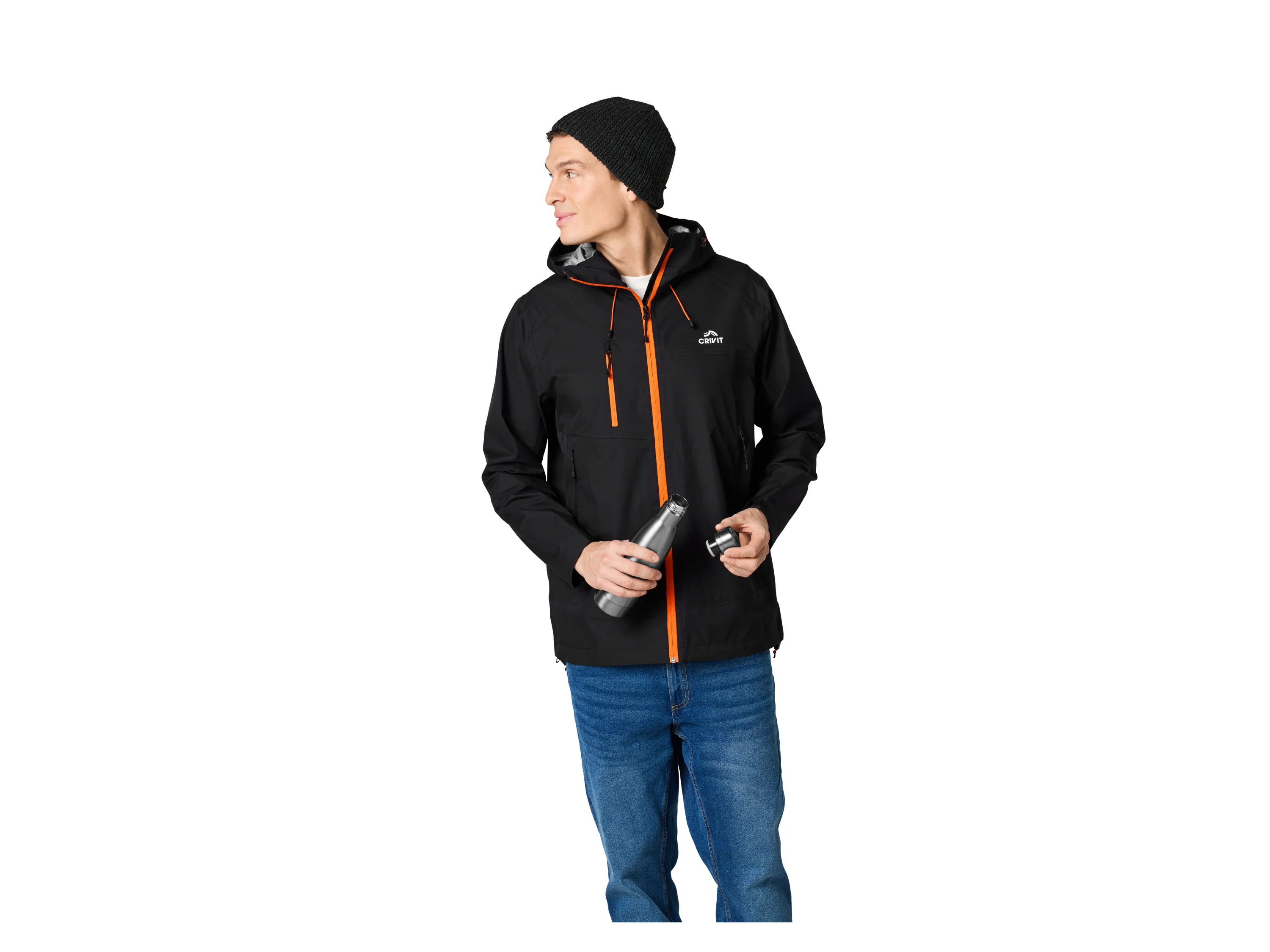 CRIVIT Herren Premium Funktionsjacke (Schwarz, L (52/54)) – Bild 2 von 4