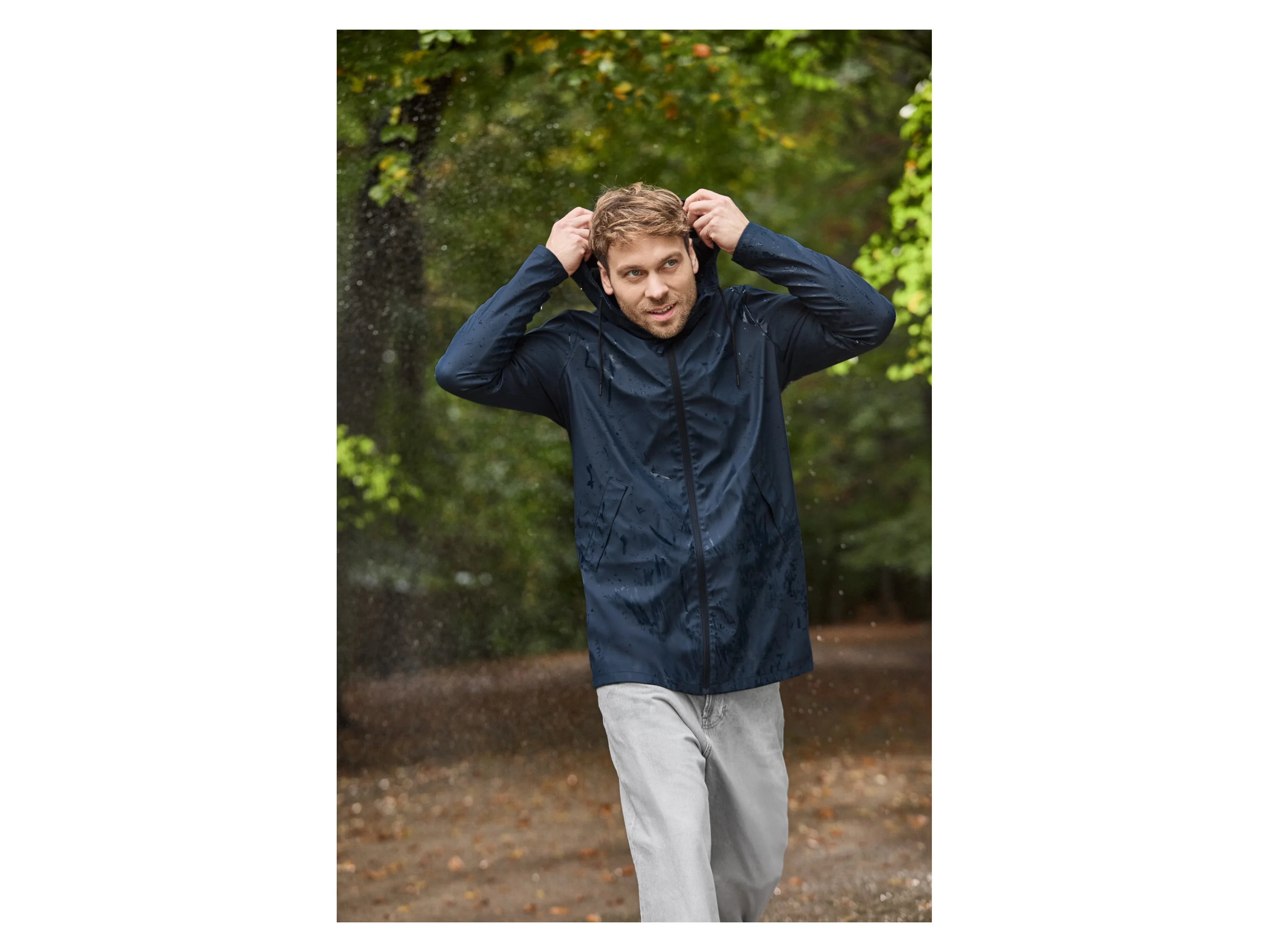 CRIVIT Herren Regenparka (Navy, S (44/46)) – Bild 4 von 4
