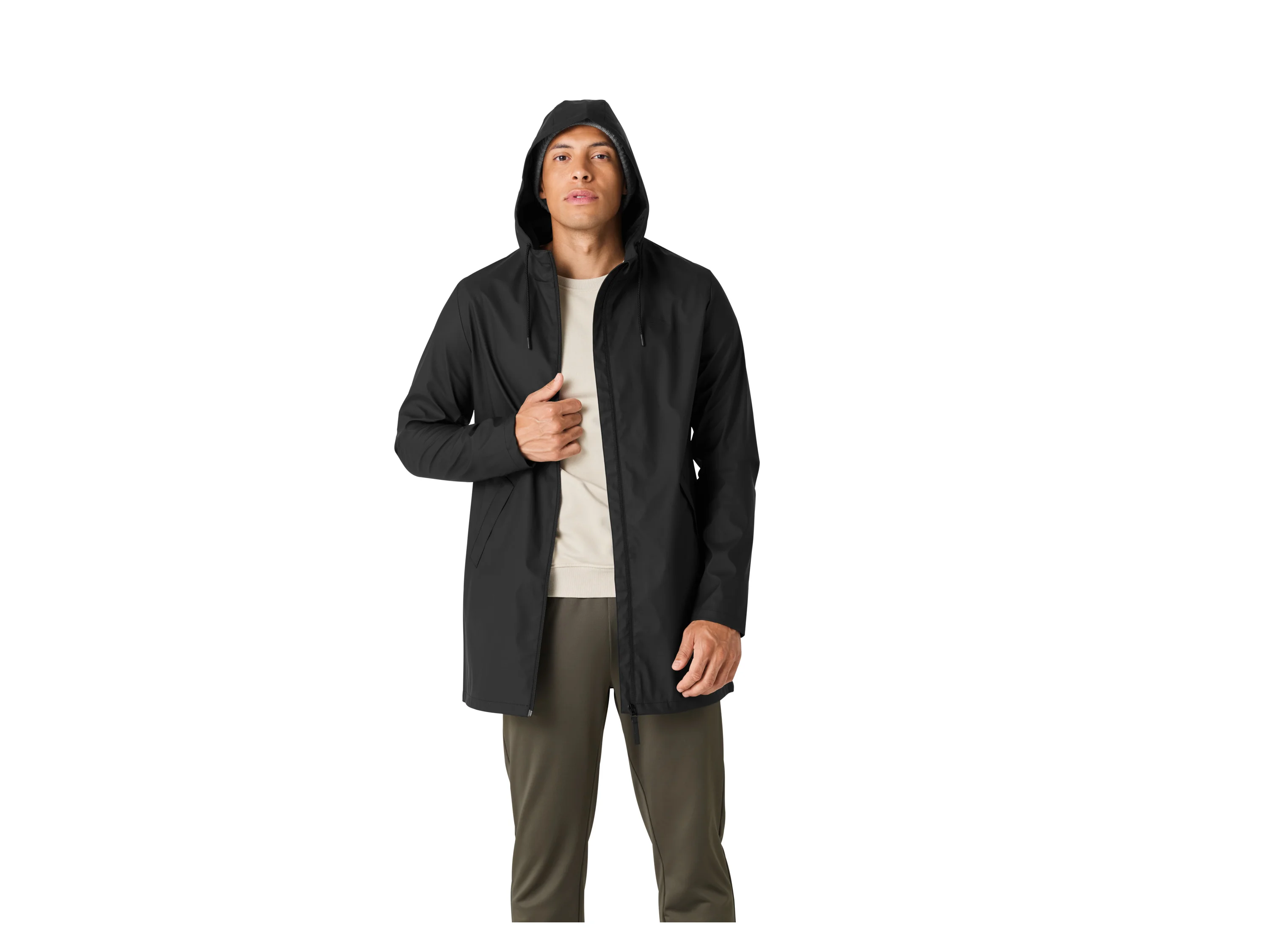 CRIVIT Herren Regenparka (Schwarz, L (52/54)) – Bild 2 von 3