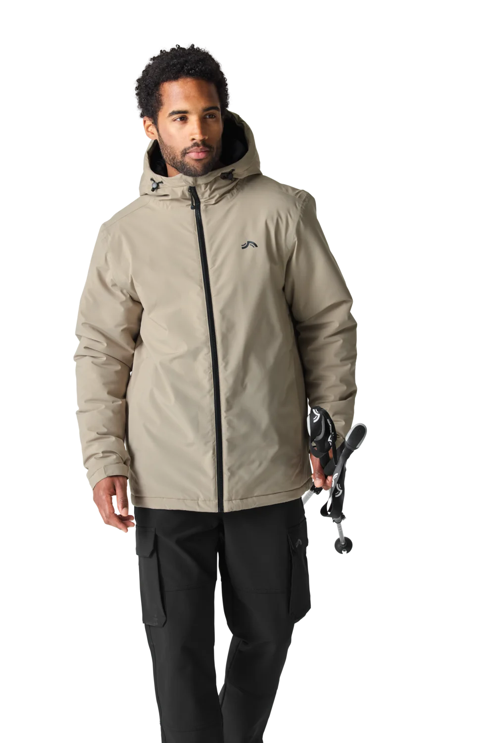CRIVIT Herren-Thermo-Winterjacke (Taupe, M (48/50)) – Bild 2 von 4