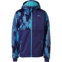 CRIVIT Kinder Softshelljacke (Gemustert/blau, 158/164)