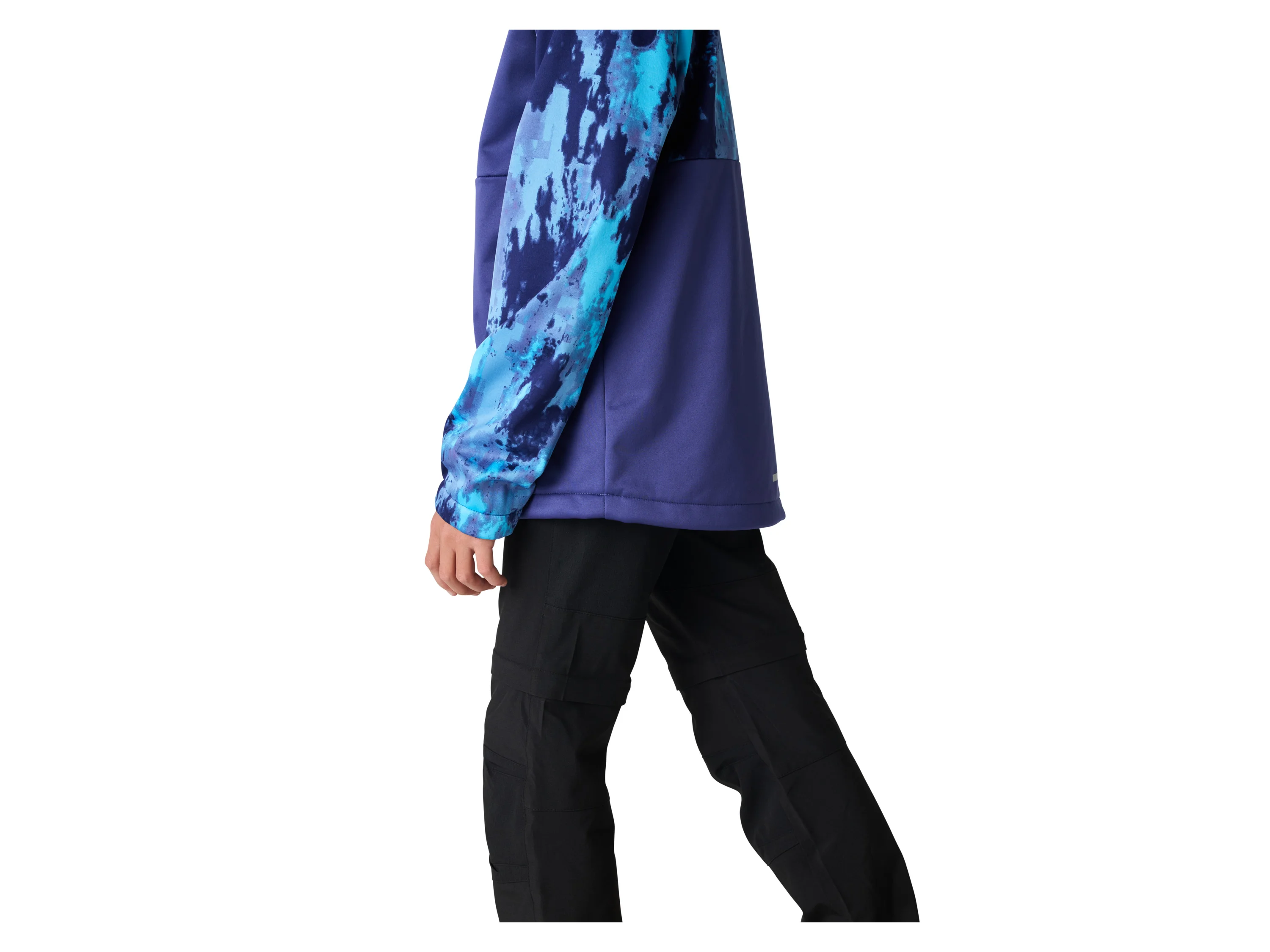 CRIVIT Kinder Softshelljacke (Gemustert/blau, 158/164) – Bild 4 von 4