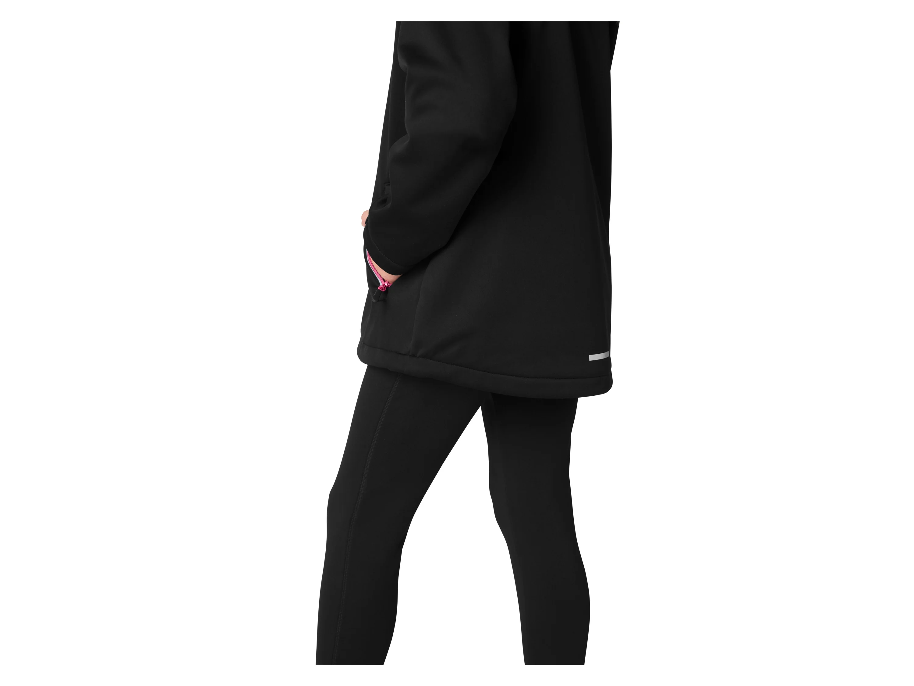 CRIVIT Kinder Softshelljacke (Schwarz, 158/164) – Bild 4 von 4