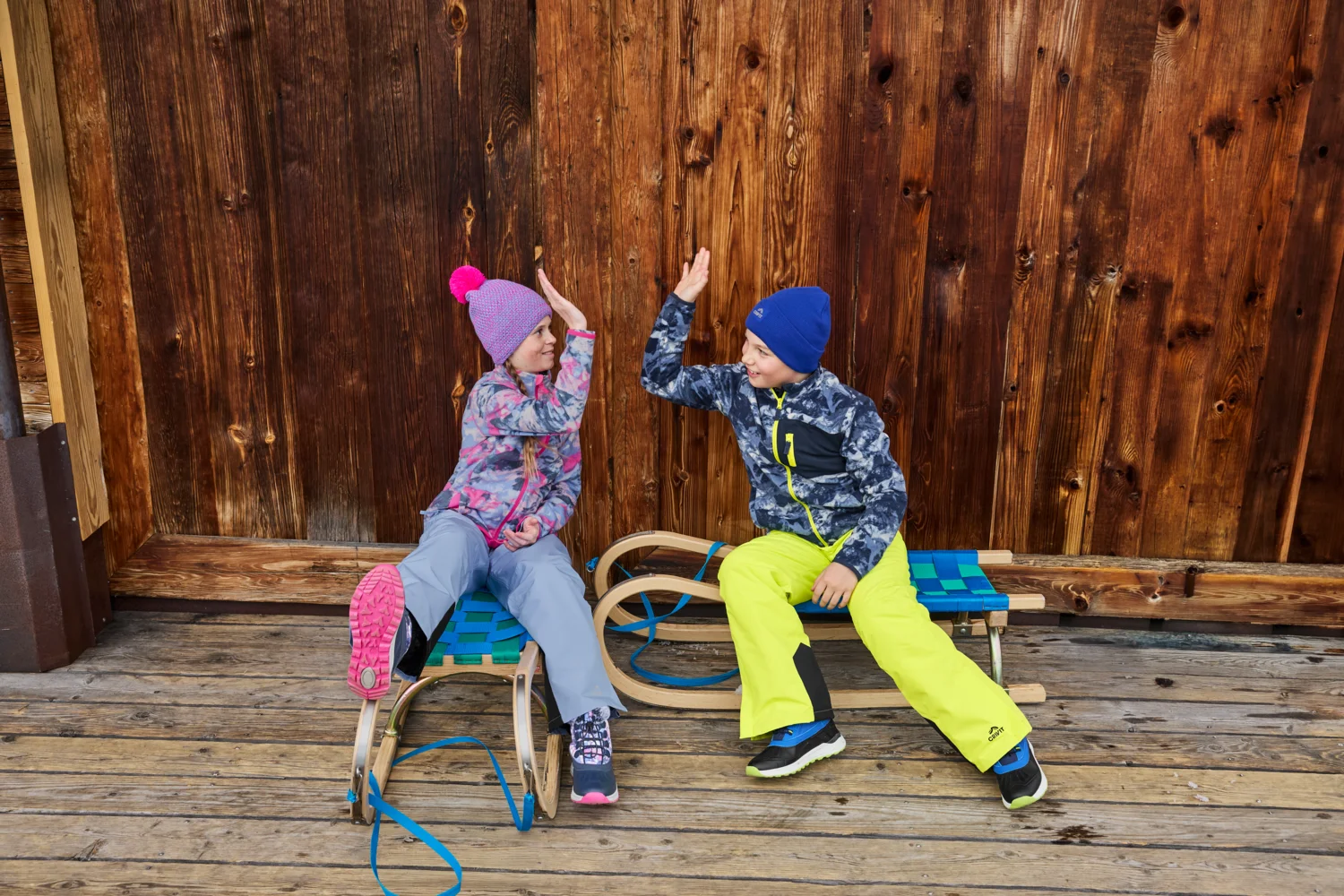 CRIVIT Kinder Strickmütze (Lila) – Bild 2 von 3