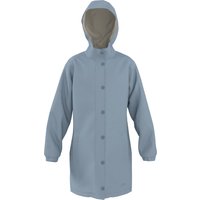 CRIVIT Kinder Thermo-Regenjacke, mit Teddyfutter (Blau, 122/128)