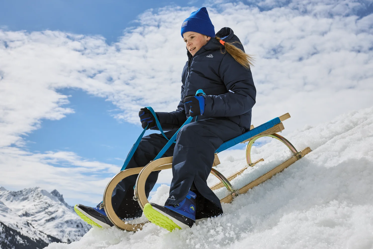 CRIVIT Kinder Winterstiefel (Blau, 37) – Bild 2 von 4