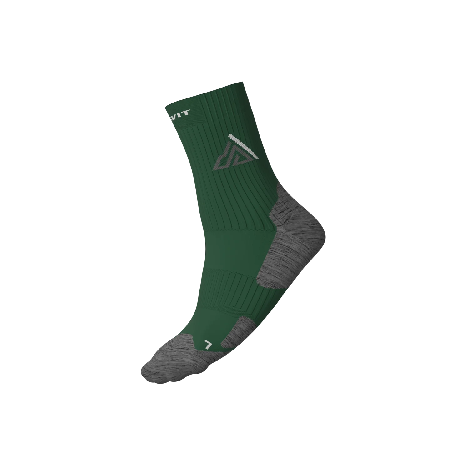 CRIVIT Premium-Outdoorsocken, 2 Paar (Grün/Grau, 45/46) – Bild 2 von 4