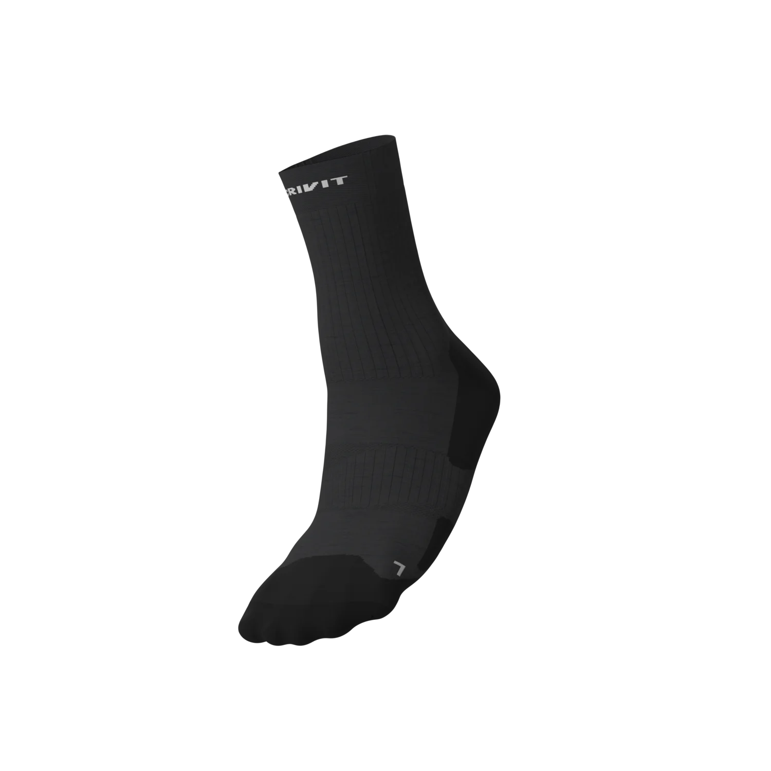 CRIVIT Premium-Outdoorsocken, 2 Paar (Schwarz/Grau, 43/44) – Bild 3 von 4