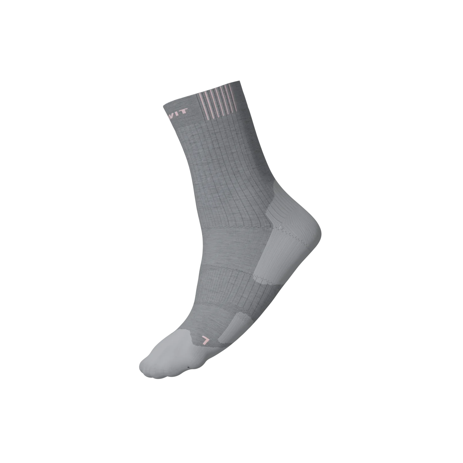 CRIVIT Premium-Outdoorsocken, 2 Paar (rosa/grau, 39/40) – Bild 2 von 4