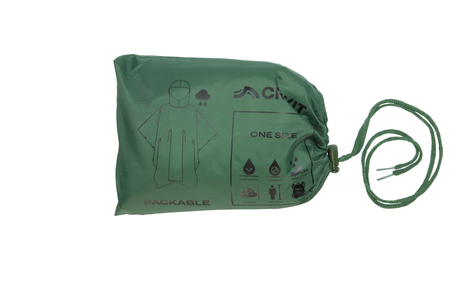 CRIVIT Regenponcho (Olive) – Bild 4 von 4