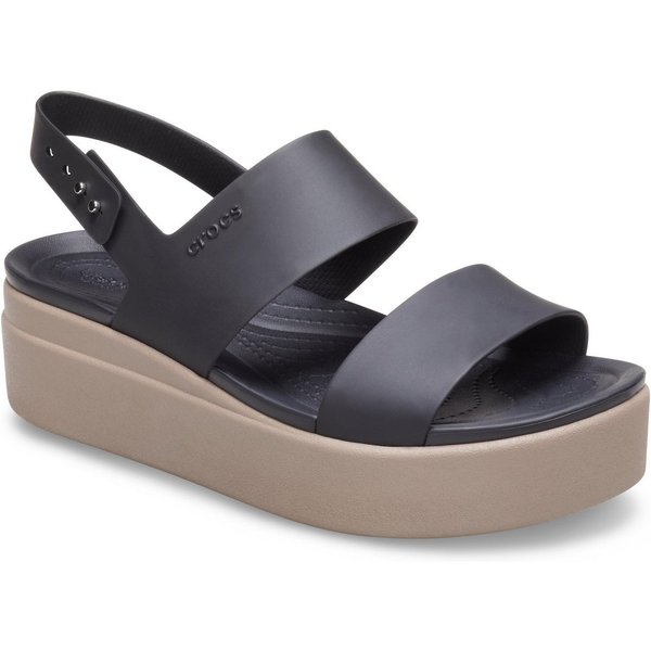 Crocs Brooklyn Low Wedge Keilsandalette, Sommerschuh, Sandale, Keilabsatz, mit modischer Plateausohle