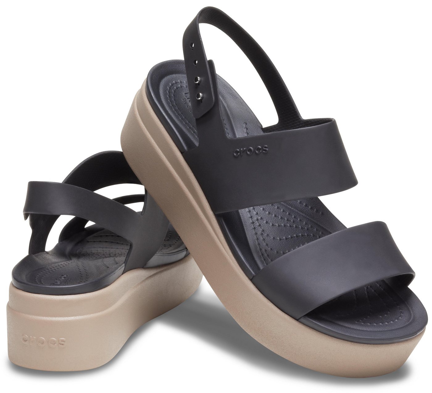 Crocs Brooklyn Low Wedge Keilsandalette, Sommerschuh, Sandale, Keilabsatz, mit modischer Plateausohle – Bild 5 von 5