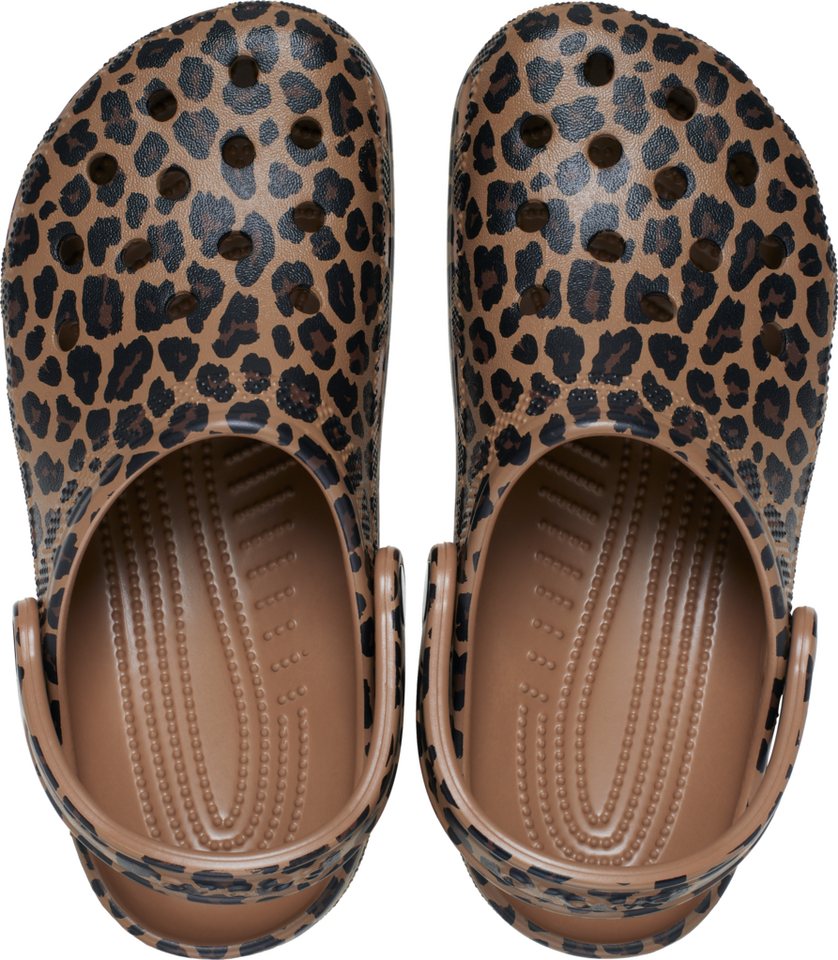 Crocs Classic Animal Clog Clog Hausschuh, Schlupfschuh in Leo-Optik, schwenkbarer Fersenriemen – Bild 4 von 4