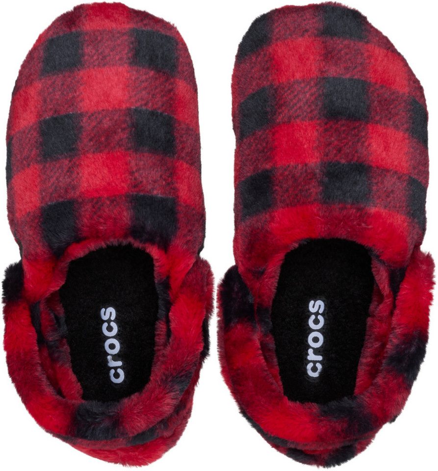 Crocs Classic Buff Check Cozzy Slipper Hausschuh Pantoffel, Mule mit kariertem Muster – Bild 3 von 4