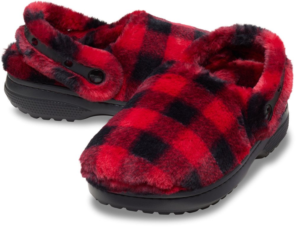 Crocs Classic Buff Check Cozzy Slipper Hausschuh Pantoffel, Mule mit kariertem Muster – Bild 4 von 4