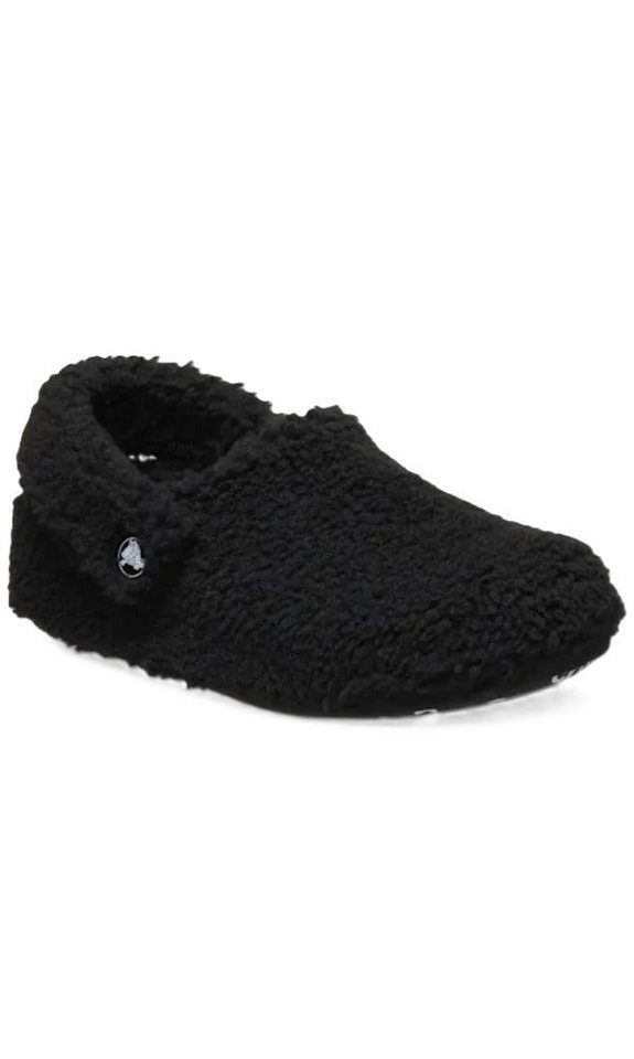Crocs Classic Cozzzy Slipper (Kunstfell, warm) schwarz Kleinkinder - 1 Paar Hausschuh – Bild 2 von 5