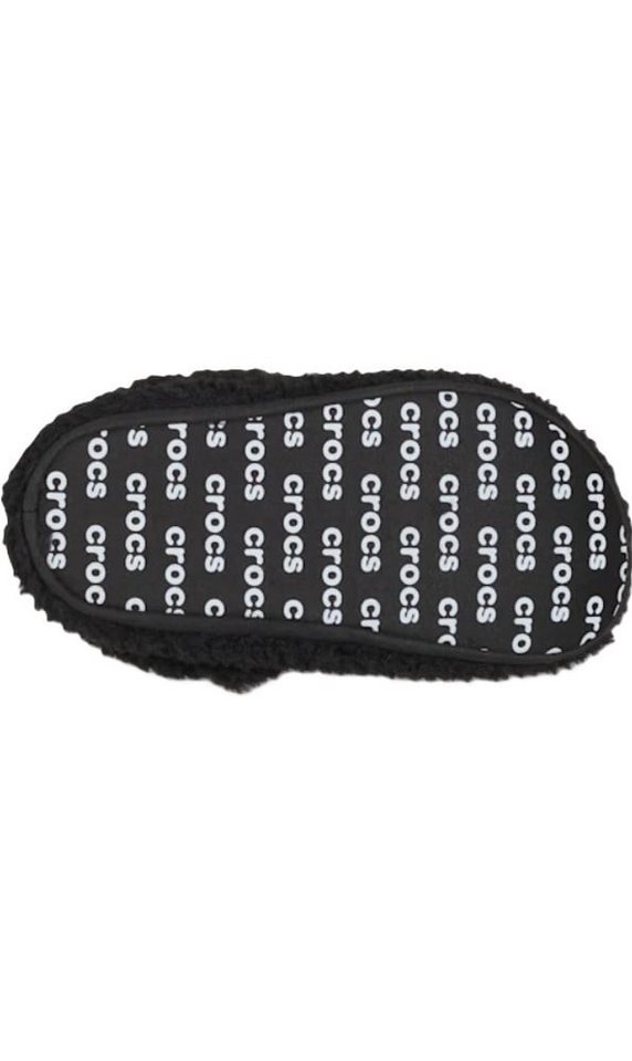 Crocs Classic Cozzzy Slipper (Kunstfell, warm) schwarz Kleinkinder - 1 Paar Hausschuh – Bild 5 von 5
