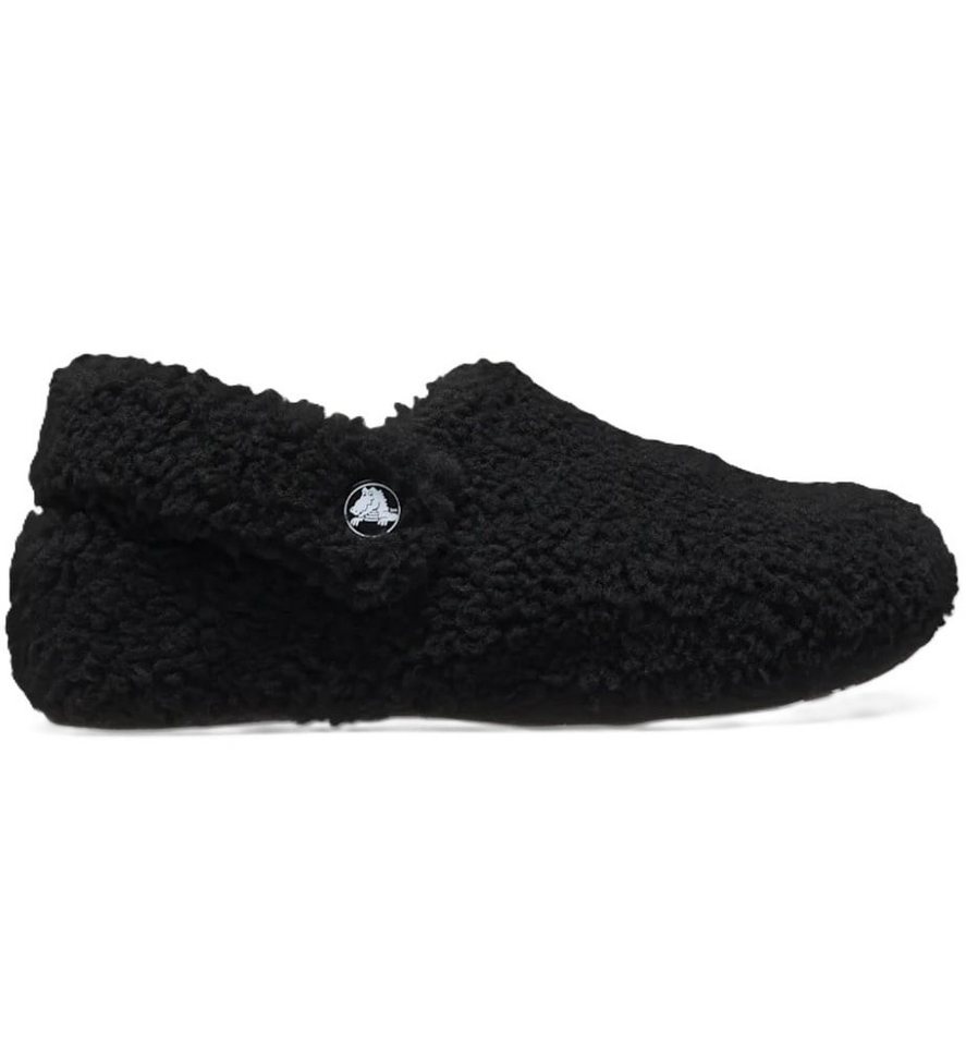 Crocs Classic Cozzzy Slipper (Kunstfell, warm) schwarz Kinder - 1 Paar Hausschuh – Bild 3 von 5