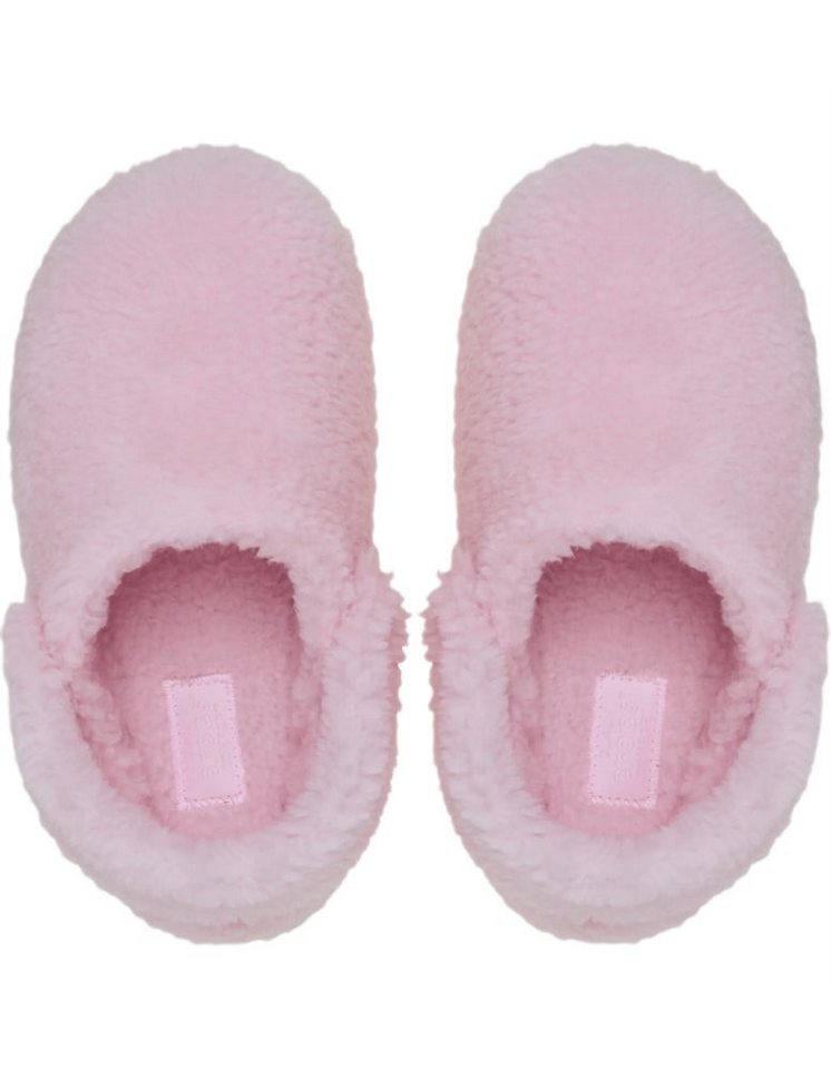 Crocs Classic Cozzzy Slipper (Kunstfell, warm) pink Mädchen - 1 Paar Hausschuh – Bild 4 von 5