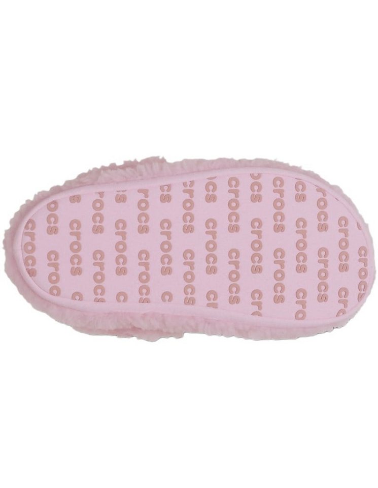 Crocs Classic Cozzzy Slipper (Kunstfell, warm) pink Mädchen - 1 Paar Hausschuh – Bild 5 von 5