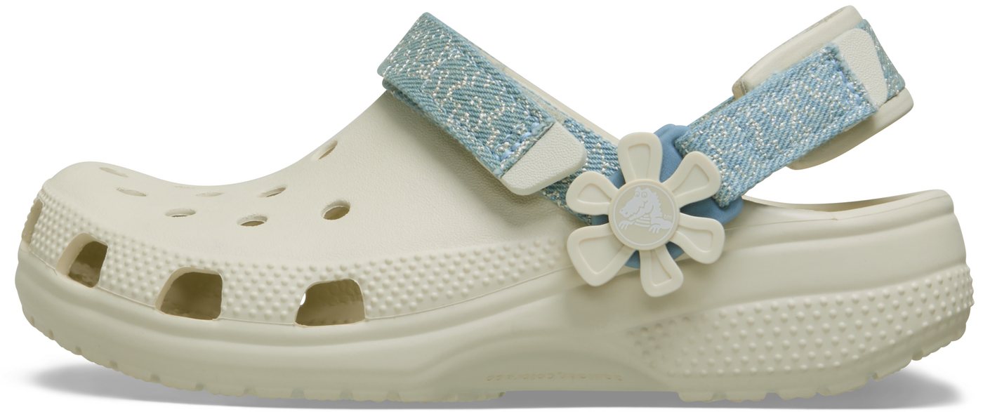 Crocs Classic Flower Clog Sommerschuh, Strandschuh, Sandale mit Klettverschlüssen – Bild 5 von 5