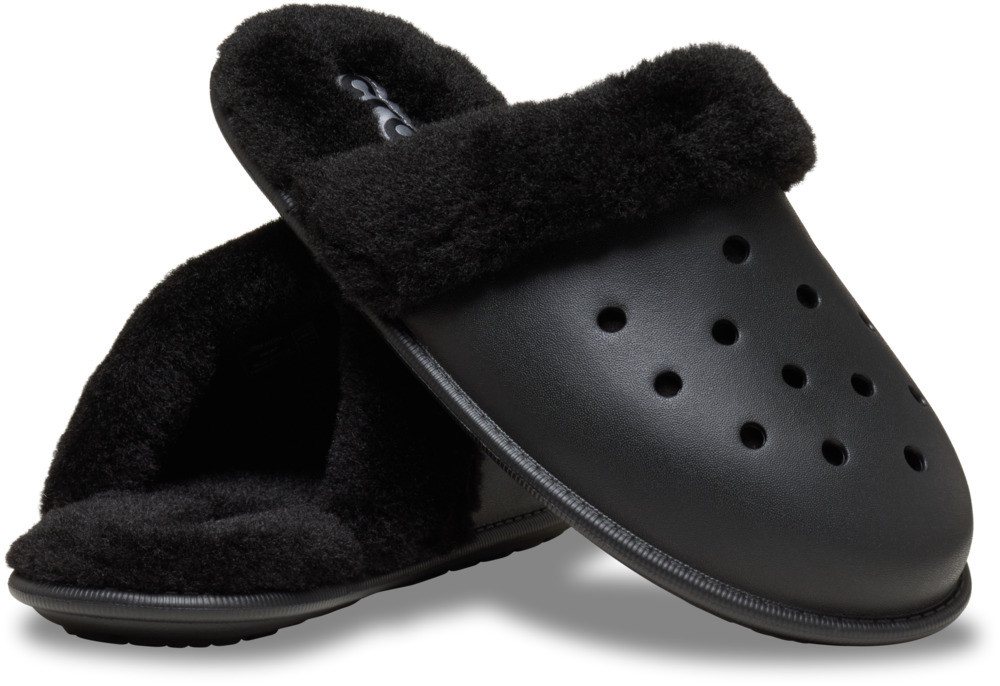 Crocs Classic Fuzz Scuff Pantoffel Hausschuh, Clog mit Warmfutter – Bild 2 von 4