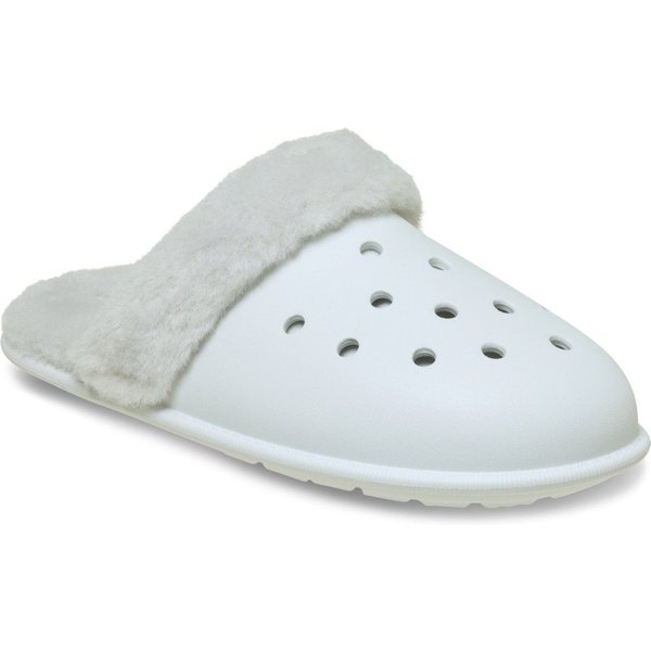 Crocs Classic Fuzz Scuff Pantoffel mit gepolsterter Innensohle