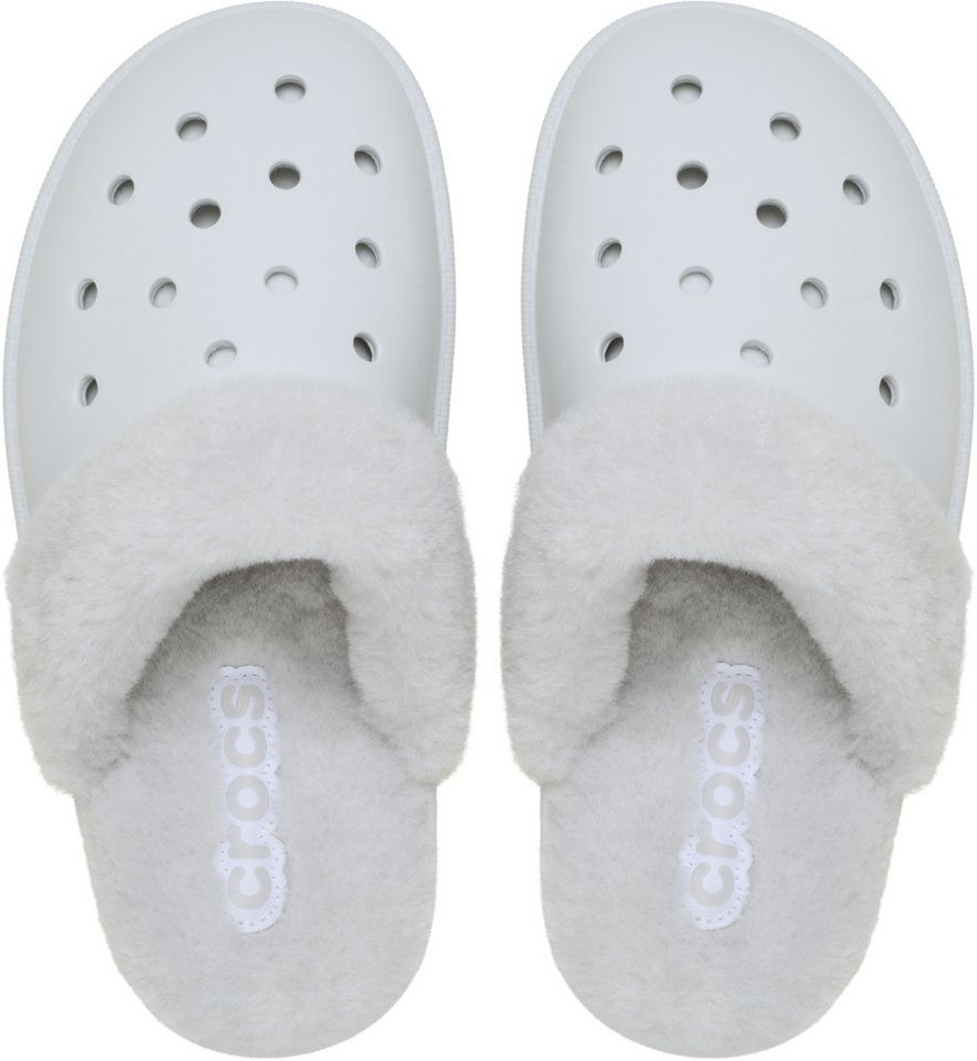 Crocs Classic Fuzz Scuff Pantoffel mit gepolsterter Innensohle – Bild 3 von 4