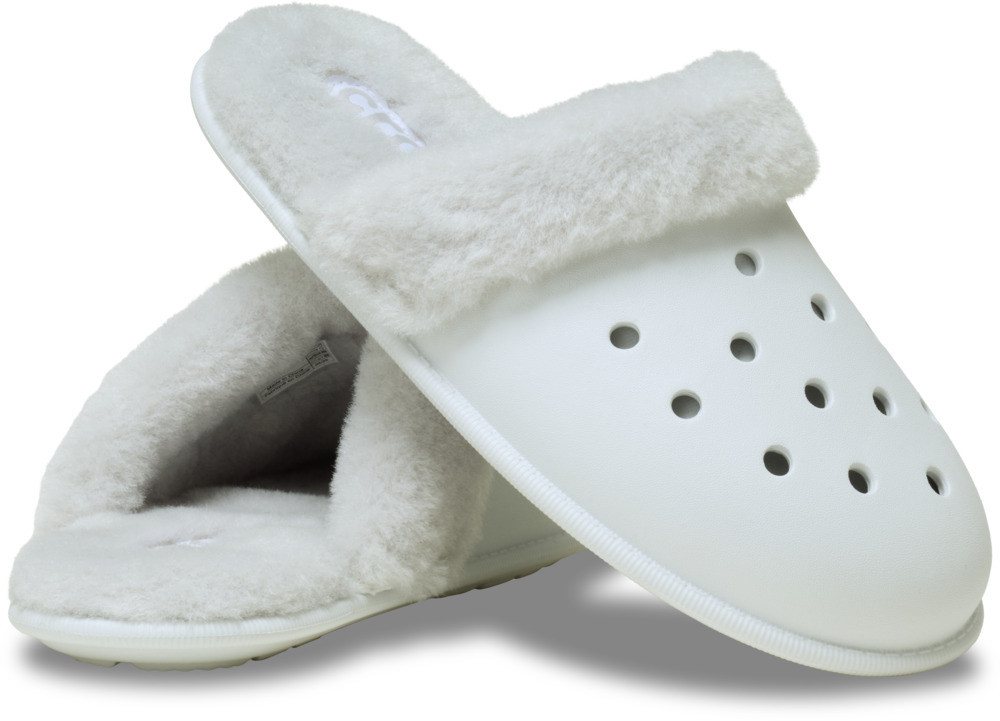 Crocs Classic Fuzz Scuff Pantoffel mit gepolsterter Innensohle – Bild 4 von 4