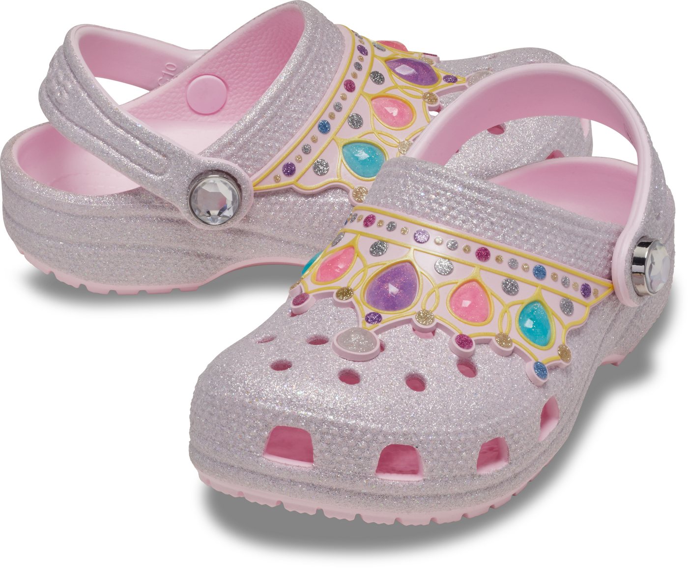 Crocs Classic IAM Princess Clog Clog Schlupfschuh, Hausschuh mit schwenkbarem Fersenriemen, Luftöffnungen – Bild 2 von 4