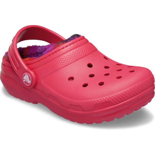 Crocs Classic Lined Bold Check Clog Hausschuh mit Warmfutter
