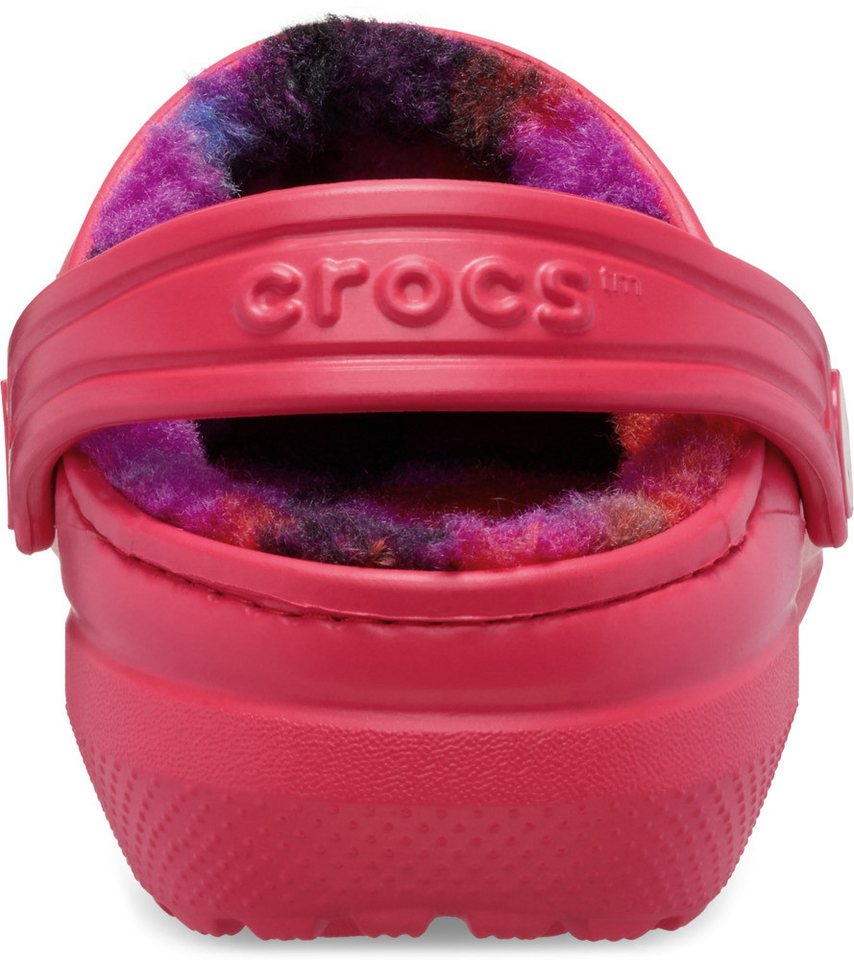 Crocs Classic Lined Bold Check Clog Hausschuh mit Warmfutter – Bild 2 von 4