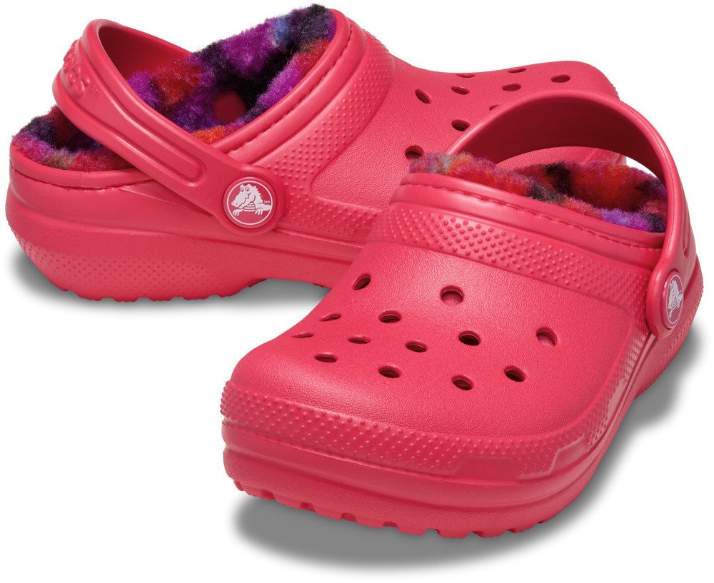 Crocs Classic Lined Bold Check Clog Hausschuh mit Warmfutter – Bild 4 von 4