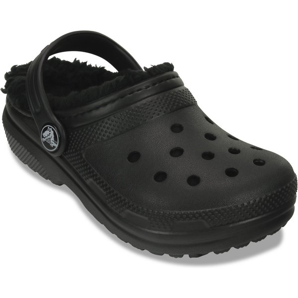 Crocs Classic Lined Clog Clog Kindergartenschuh, Hausschuh mit kuscheligem Futter