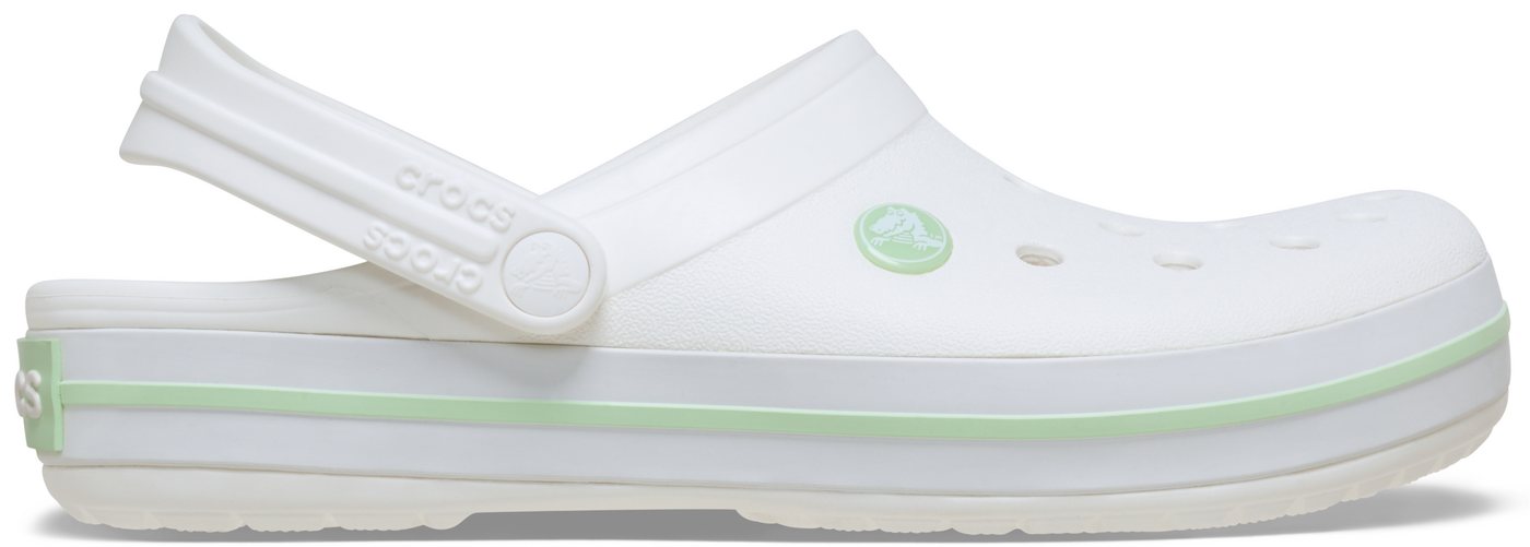 Crocs Crocband Clog Clog Sommerschuh, Schlappen, Hausschuh mit zweifarbiger Laufsohle – Bild 5 von 5