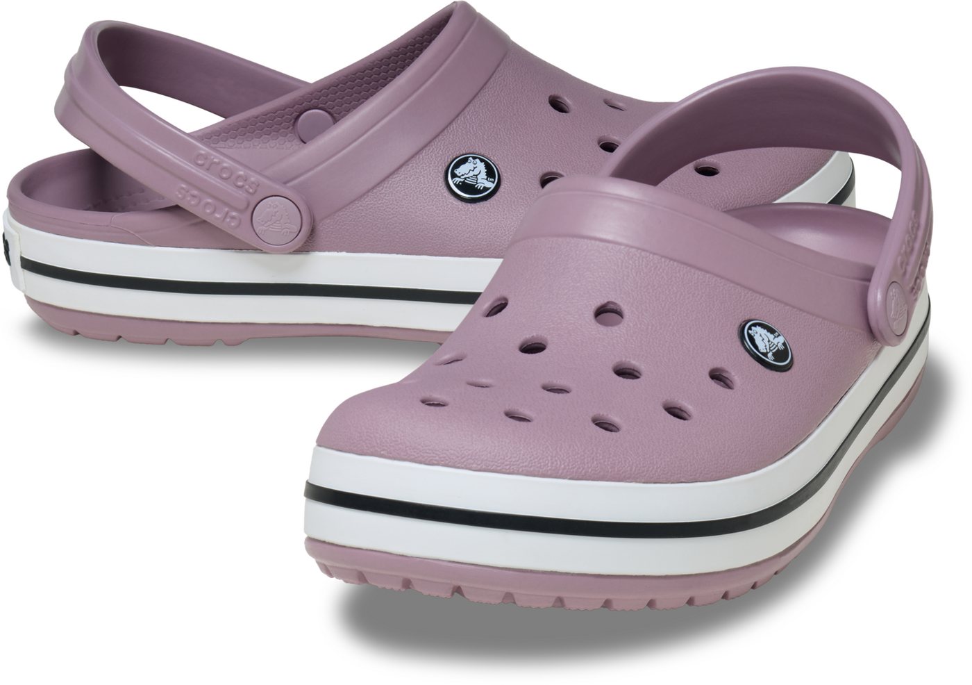 Crocs Crocband Clog Clog Sommerschuh, Schlappen, Hausschuh mit zweifarbiger Laufsohle – Bild 2 von 4