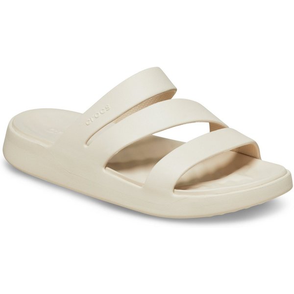 Crocs Getaway Strappy Badepantolette, Sommerschuh, Badeschuh, Poolslides mit modischen Riemchen