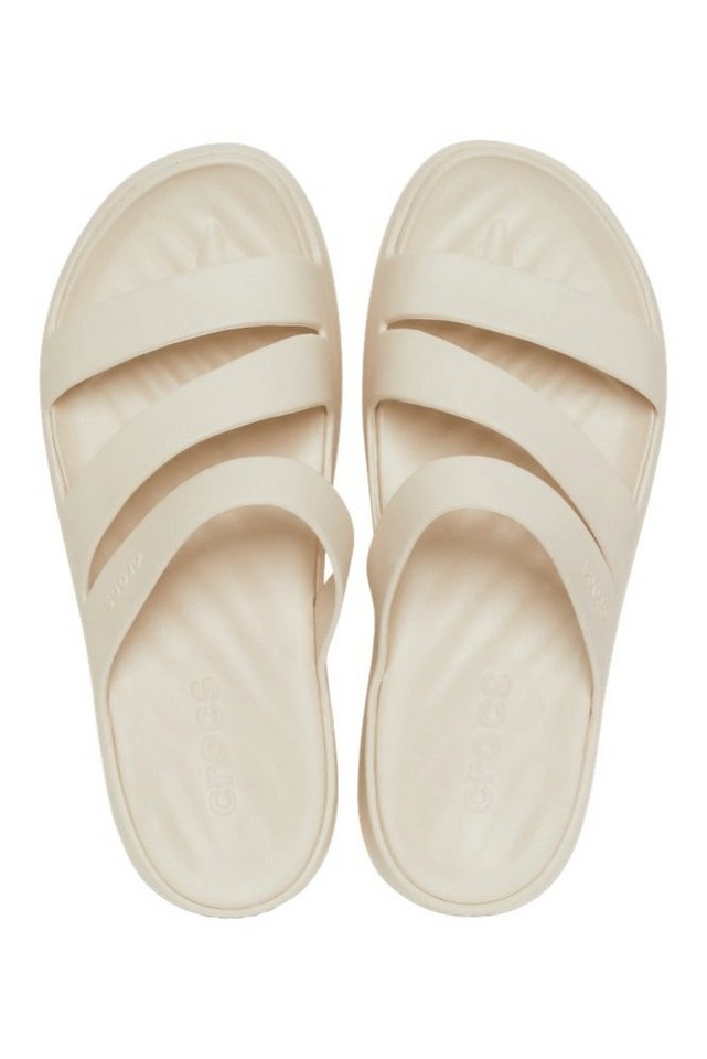 Crocs Sandale Getaway Strappy (leichtes, nahtlos, flexibel) beige Damen Badeschuh – Bild 3 von 5