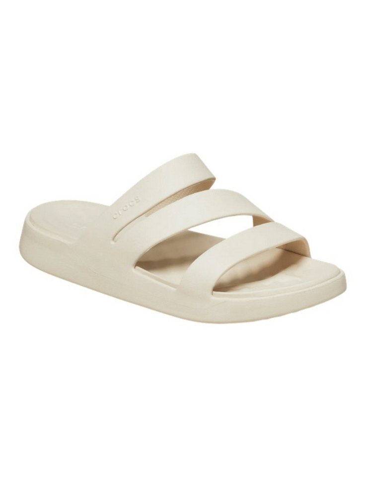 Crocs Sandale Getaway Strappy (leichtes, nahtlos, flexibel) beige Damen Badeschuh – Bild 5 von 5