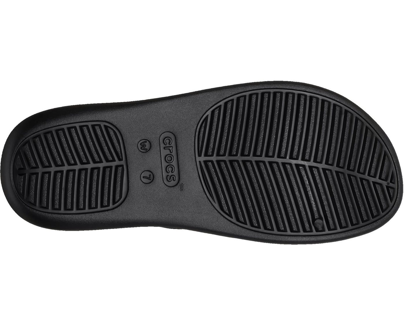 Crocs Sandale Getaway Strappy (leichtes, nahtlos, flexibel) schwarz Damen Badeschuh – Bild 2 von 5