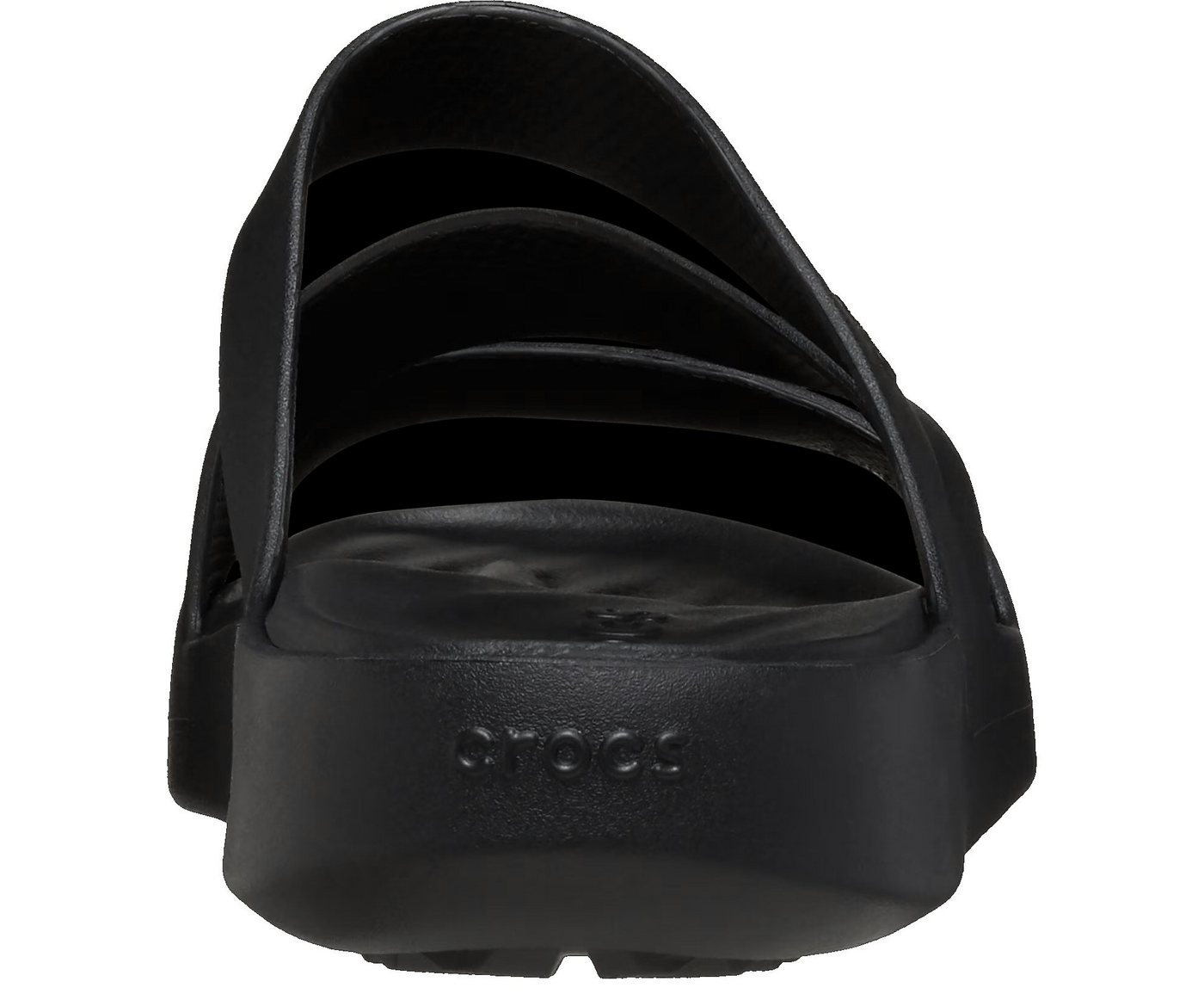 Crocs Sandale Getaway Strappy (leichtes, nahtlos, flexibel) schwarz Damen Badeschuh – Bild 4 von 5