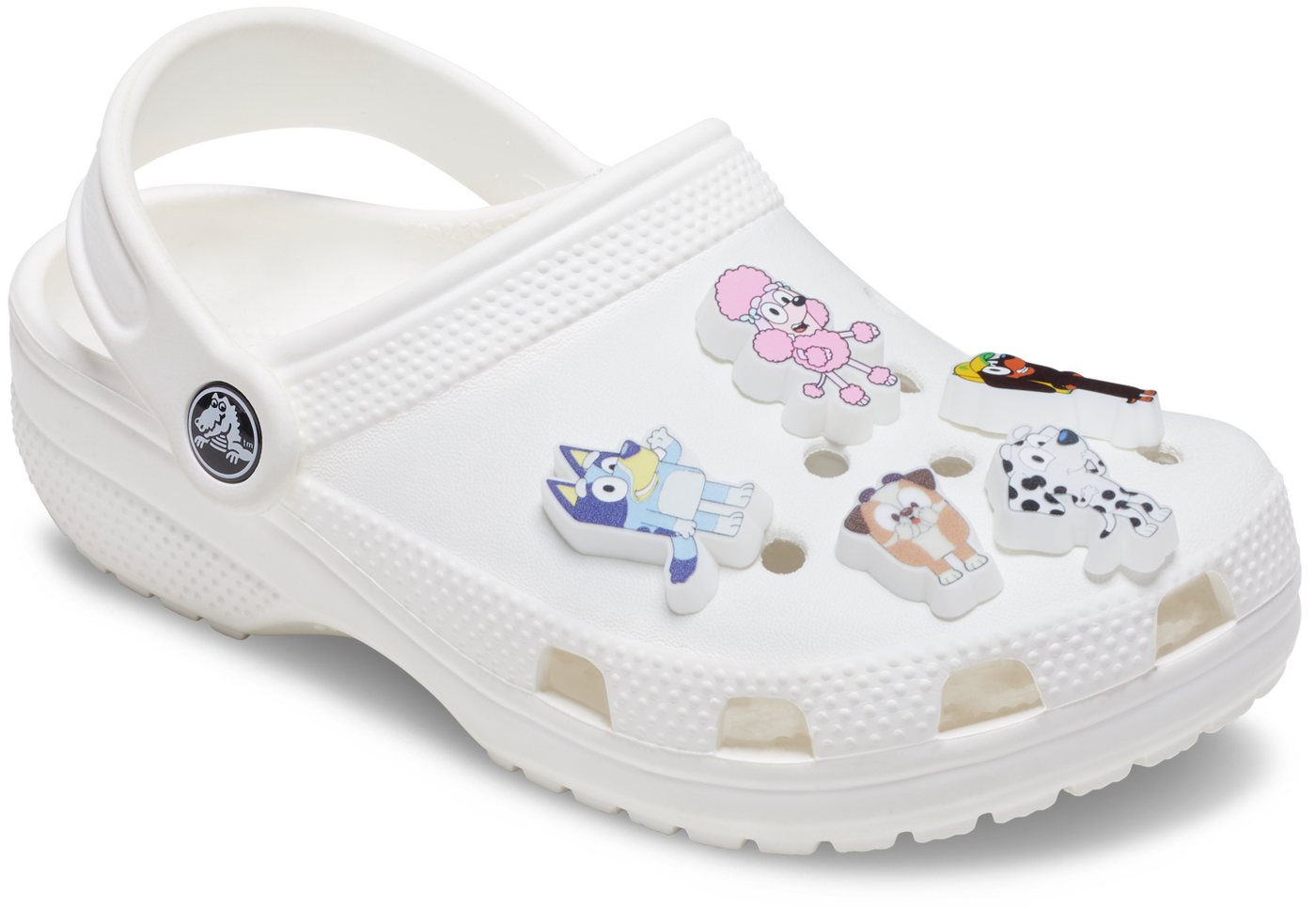 Crocs Schuhanstecker Jibbitz™ Bluey (Set, 5-tlg., Kein Spielzeug. Nicht für Kinder unter 3 Jahren geeignet), Bluey Motive zum Anstecken, Charm, Anstecker für Cr – Bild 4 von 4